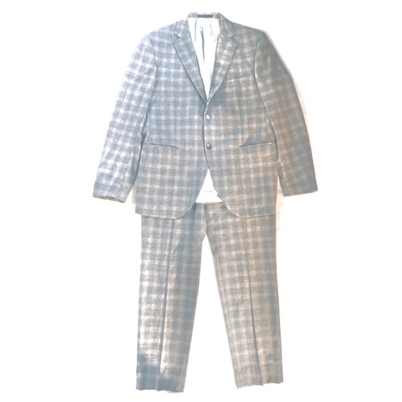 lubiam moda per l'uomo spa wool checkered suit